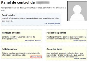 Editar datos