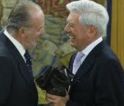 Rey Juan Carlos y Mario Vargas Llosa