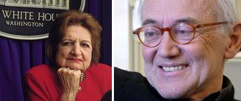 Helen Thomas y Ugo Riccarelli