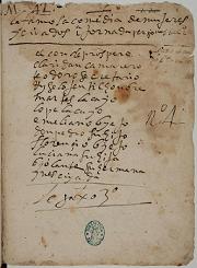Manuscrito de Lope de Vega