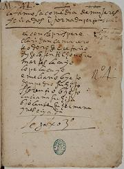 Manuscrito de Lope de Vega