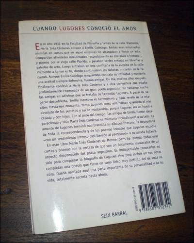 «Cuando Lugones conoció el amor», de María Inés Cárdenas de Monner Sans