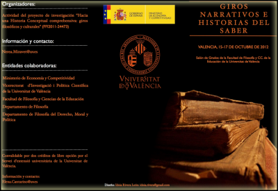 «Giros narrativos e historias del saber» (Plaza y Valdés Editores)