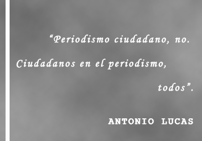 Antonio Lucas:  'Yo estoy a favor de que todo el mundo escriba'
