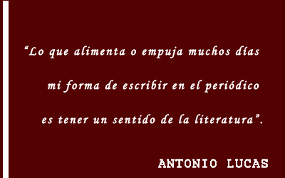 Entrevista sobre periodismo con Antonio Lucas