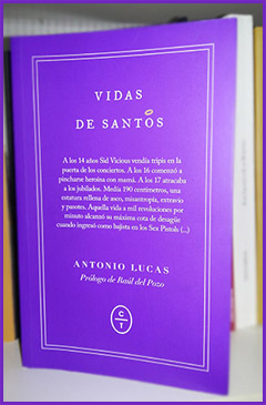 «Vidas de santos», de Antonio Lucas —Editorial Círculo de Tiza—