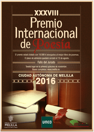 XXXVIII Premio Internacional de Poesía "Ciudad de Melilla"