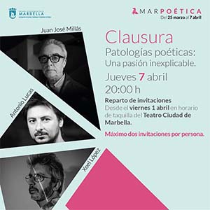 Juan José Millás y Antonio Lucas en la clausura de MarPoética