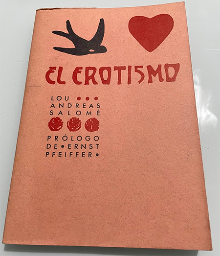 Cubierta de "El erotismo" de Lou Andreas-Salomé