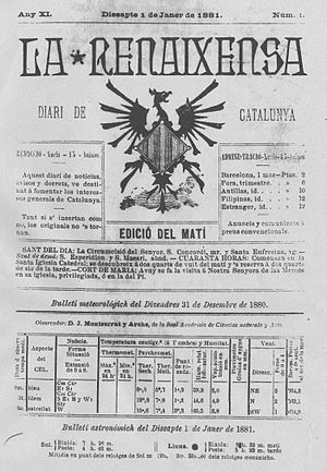 Las voces principales del Renacimiento Catalán
