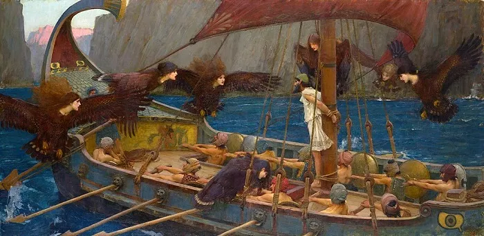 Escena de La Odisea de Homero